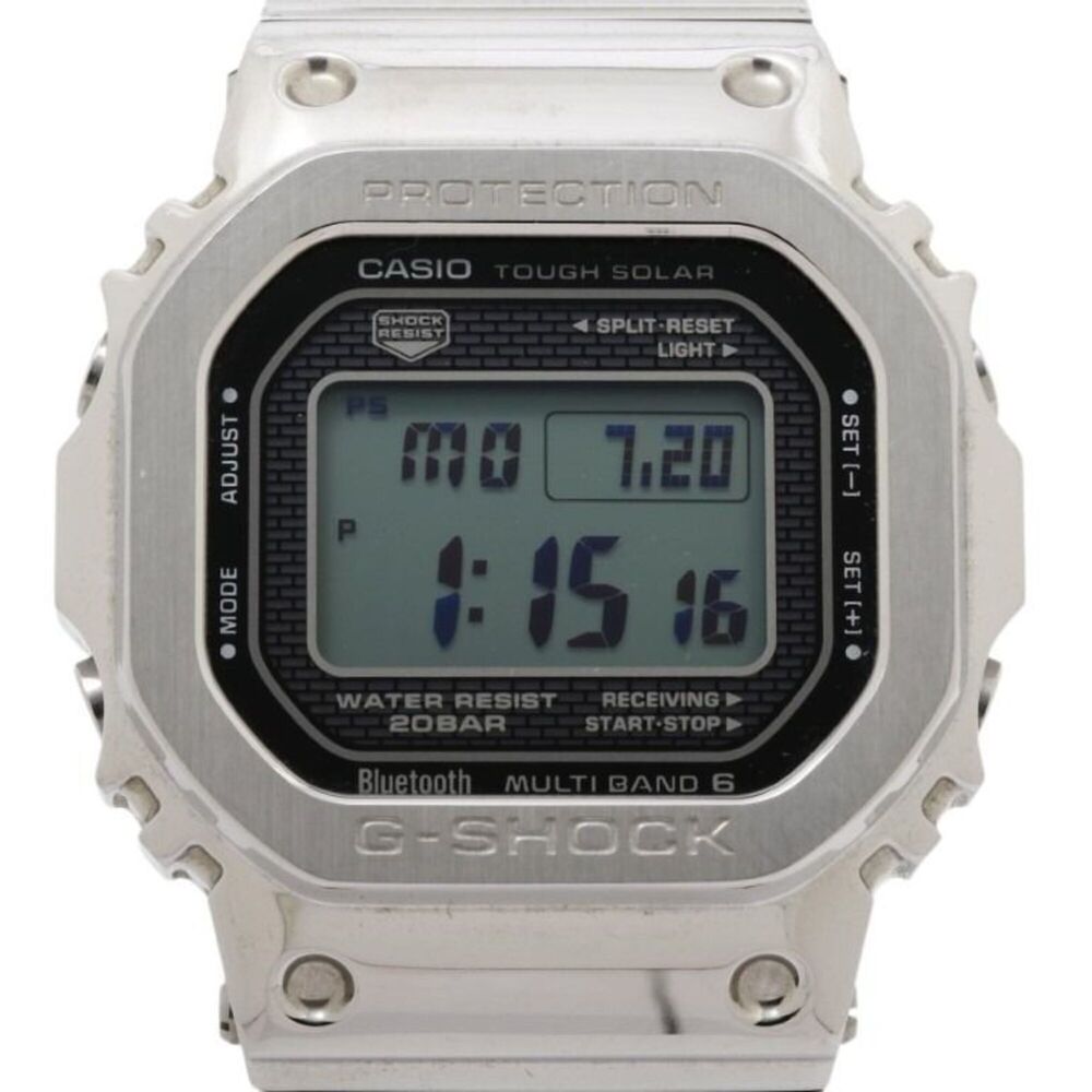 CASIO G-SHOCK FULL METAL 5000 SERIES GMW-B5000D-1JF Black Silver Stainless St...